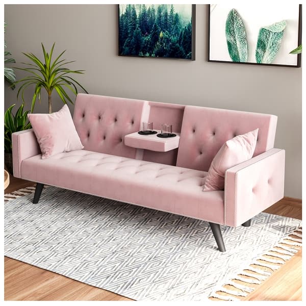 Couches for Living Room Clearance Velvet Pull Out Sofa Bed Couch 72